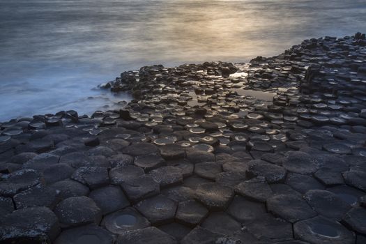 The Giants Causeway in County Antrim in Northern Ireland. A UNESCO World Heritage Site.