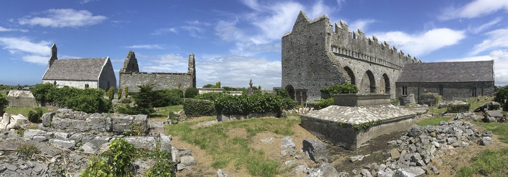 The ruins of Ardfert Cathedral in County Kerry in the Republic of Ireland. Ardfert was the site of a Celtic Christian monastery reputedly founded in the 6th century by Saint Brendan.