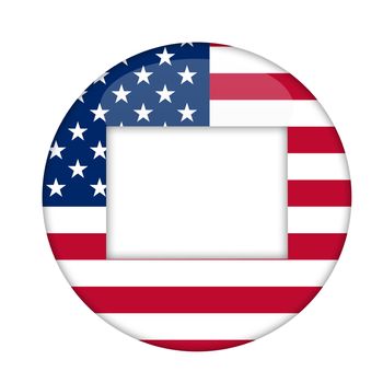 Colorado state of America badge isolated on a white background.
