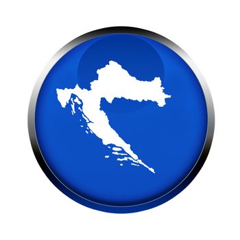 Croatia map button in the colors of the European Union.