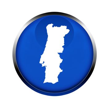 Portugal map button in the colors of the European Union.