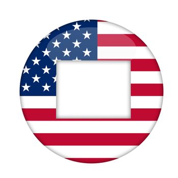 Wyoming state of America badge isolated on a white background.