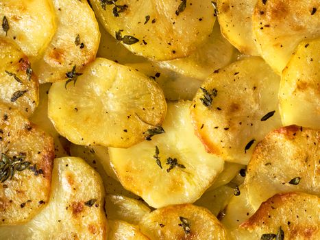 close up of rustic french golden anna potato