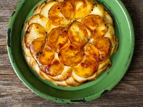 close up of rustic french golden anna potato