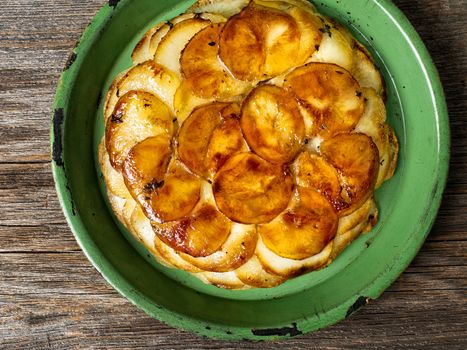 close up of rustic french golden anna potato