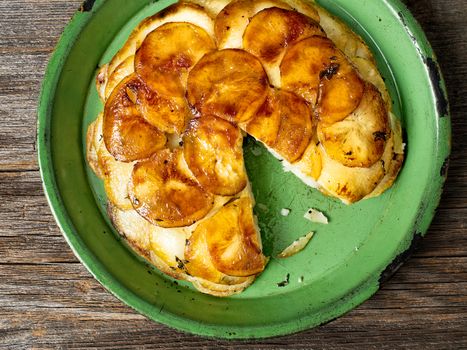 close up of rustic french golden anna potato