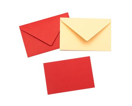 Red envelope on a white background