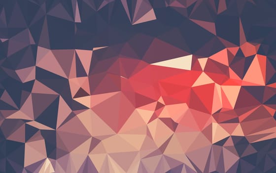 Abstract low poly background, geometry triangle, mosaic pastel color background