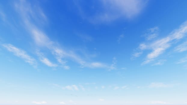 Cloudy blue sky abstract background, blue sky background with tiny clouds, 3d rendering

