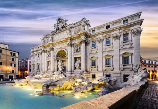 Fountain di Trevi in Rome, Italy