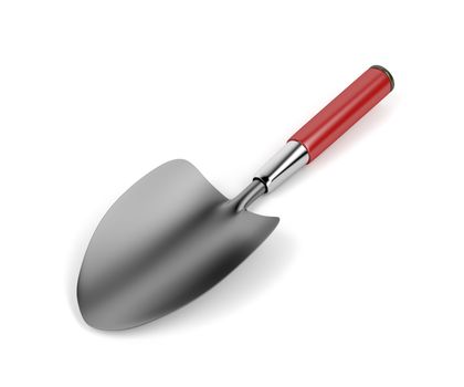 Gardening trowel on white background 