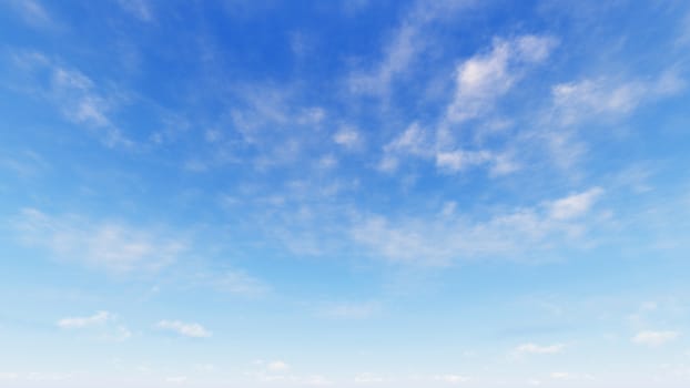 Cloudy blue sky abstract background, blue sky background with tiny clouds, 3d rendering

