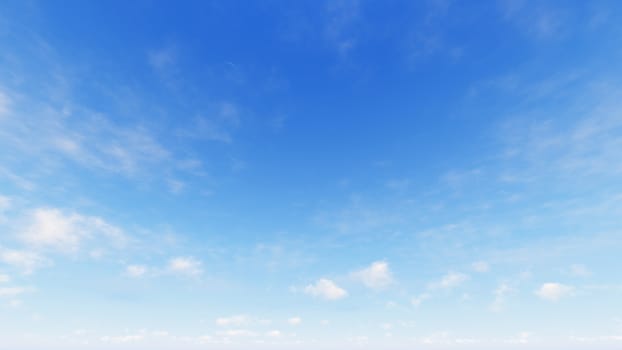 Cloudy blue sky abstract background, blue sky background with tiny clouds, 3d rendering

