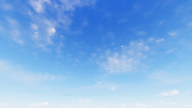 Cloudy blue sky abstract background, blue sky background with tiny clouds, 3d rendering

