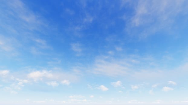 Cloudy blue sky abstract background, blue sky background with tiny clouds, 3d rendering

