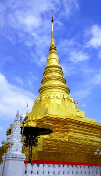 Pagoda in Temple, nan, Thailand (Wat Chae Haeng)
