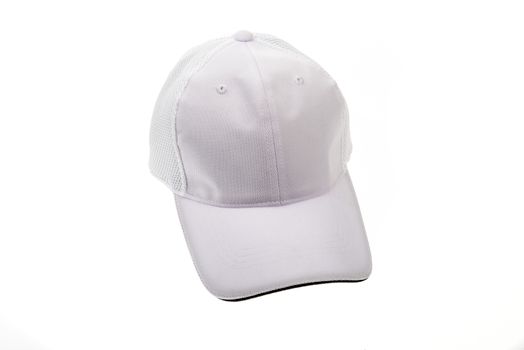 White golf cap for man or woman on white background