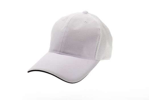 White golf cap for man or woman on white background