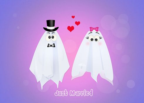 Wedding of ghosts