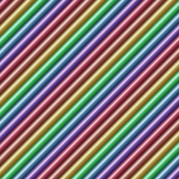 Diagonal multicolored tube background texture seamlessly tileable