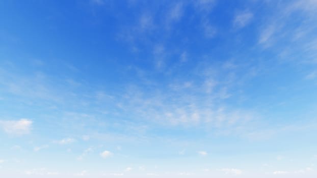 Cloudy blue sky abstract background, blue sky background with tiny clouds, 3d rendering

