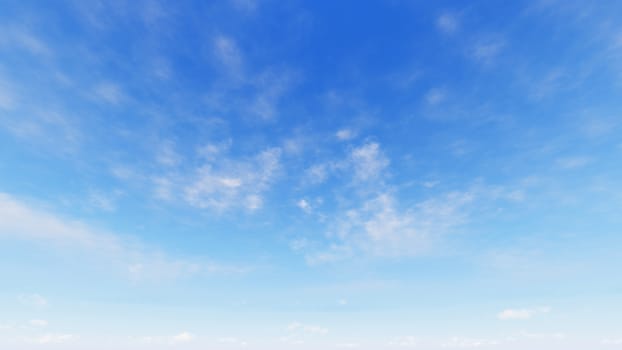 Cloudy blue sky abstract background, blue sky background with tiny clouds, 3d rendering

