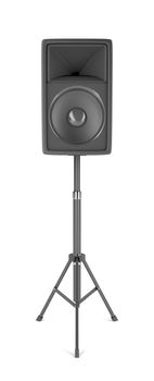 Speaker on stand on white background 