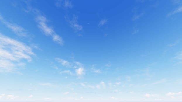 Cloudy blue sky abstract background, blue sky background with tiny clouds, 3d rendering

