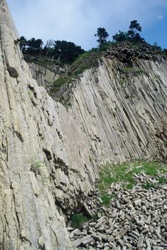 Kunasir Kurils islands Rocks Russia