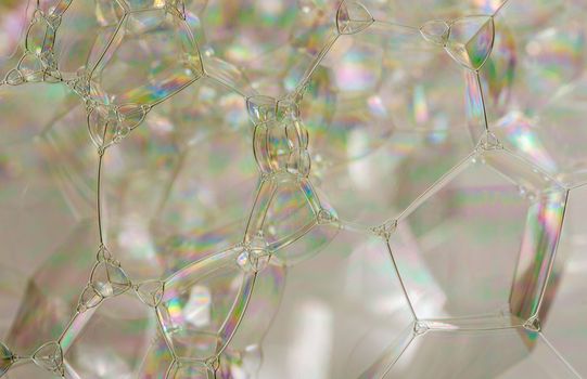 Macro of beautiful bubble in studio shot