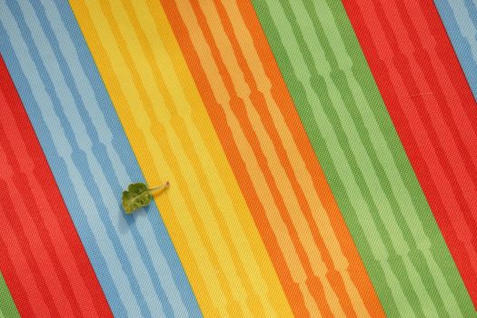 Abstract colorful background stripe textile texture. Macro photo.