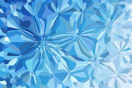 Abstract flower background fresh summer blue colour tone