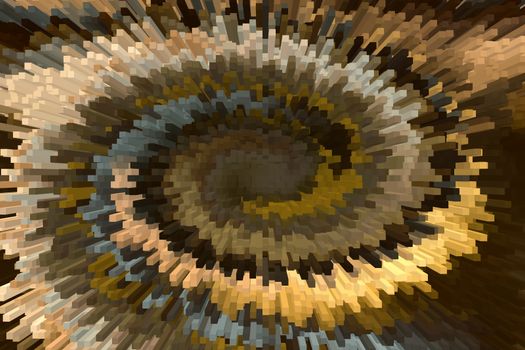 Wonderful solid bar shape and twist brown and gold modern abstract background