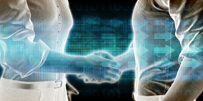 Successful Partnership and Business Collaboration as Concept