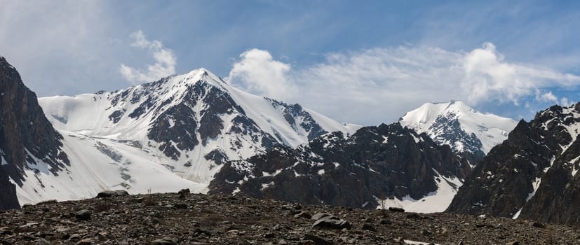 Beautiful view of a mountains landscape in Western Siberia, Altai mountains