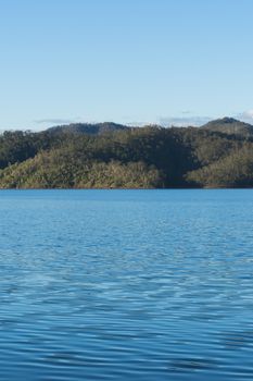 Lake Wivenhoe in Queensland during the day. Apart of Wivenhoe Dam.