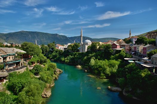 nice old bridge in Mostar - protected by UNESCO