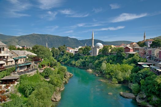 nice old bridge in Mostar - protected by UNESCO