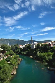 nice old bridge in Mostar - protected by UNESCO