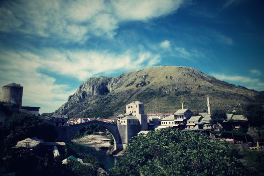 nice old bridge in Mostar - protected by UNESCO