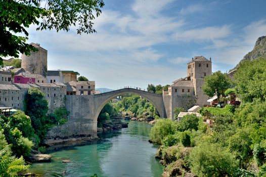 nice old bridge in Mostar - protected by UNESCO