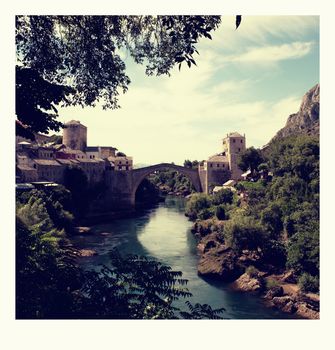 nice old bridge in Mostar - protected by UNESCO