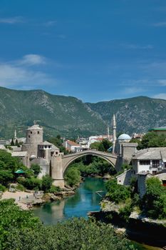 nice old bridge in Mostar - protected by UNESCO
