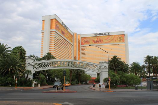 Mirage Hotel and Casino on the famous Strip in Las Vegas.