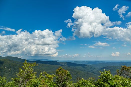 A view of the North Carolina countryside from the Blue Ridge Parkway