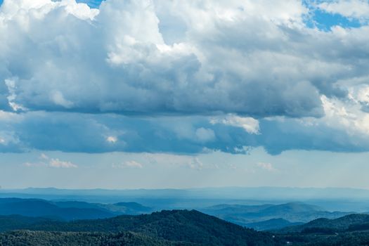 A view of the North Carolina countryside from the Blue Ridge Parkway