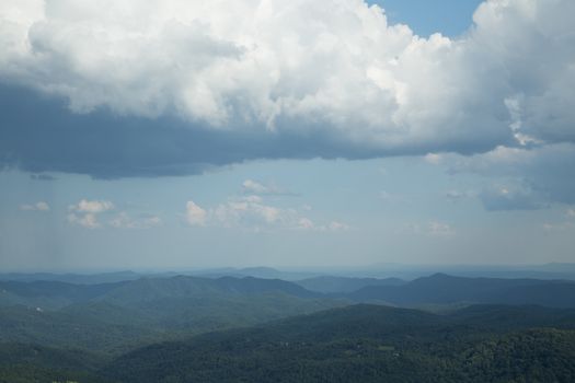 A view of the North Carolina countryside from the Blue Ridge Parkway