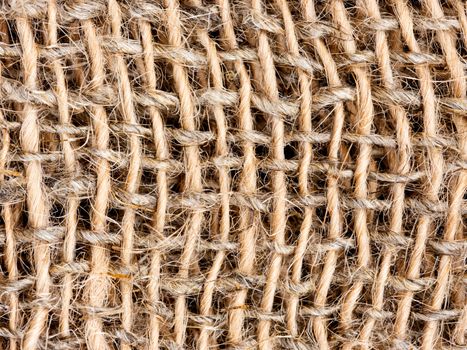 Close up of burlap or sackcloth texture background