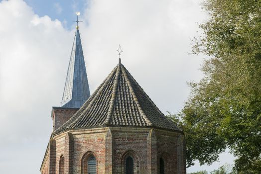 Little church of the town Hoorn on the island of Terschelling in the North of the Netherlands
