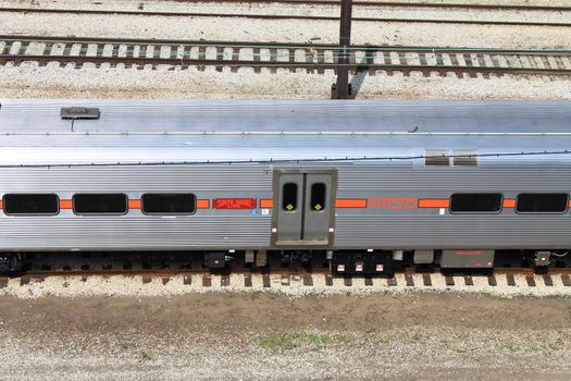 Chicago Train - South Shore Line NICTD passenger train in Millenium Station.